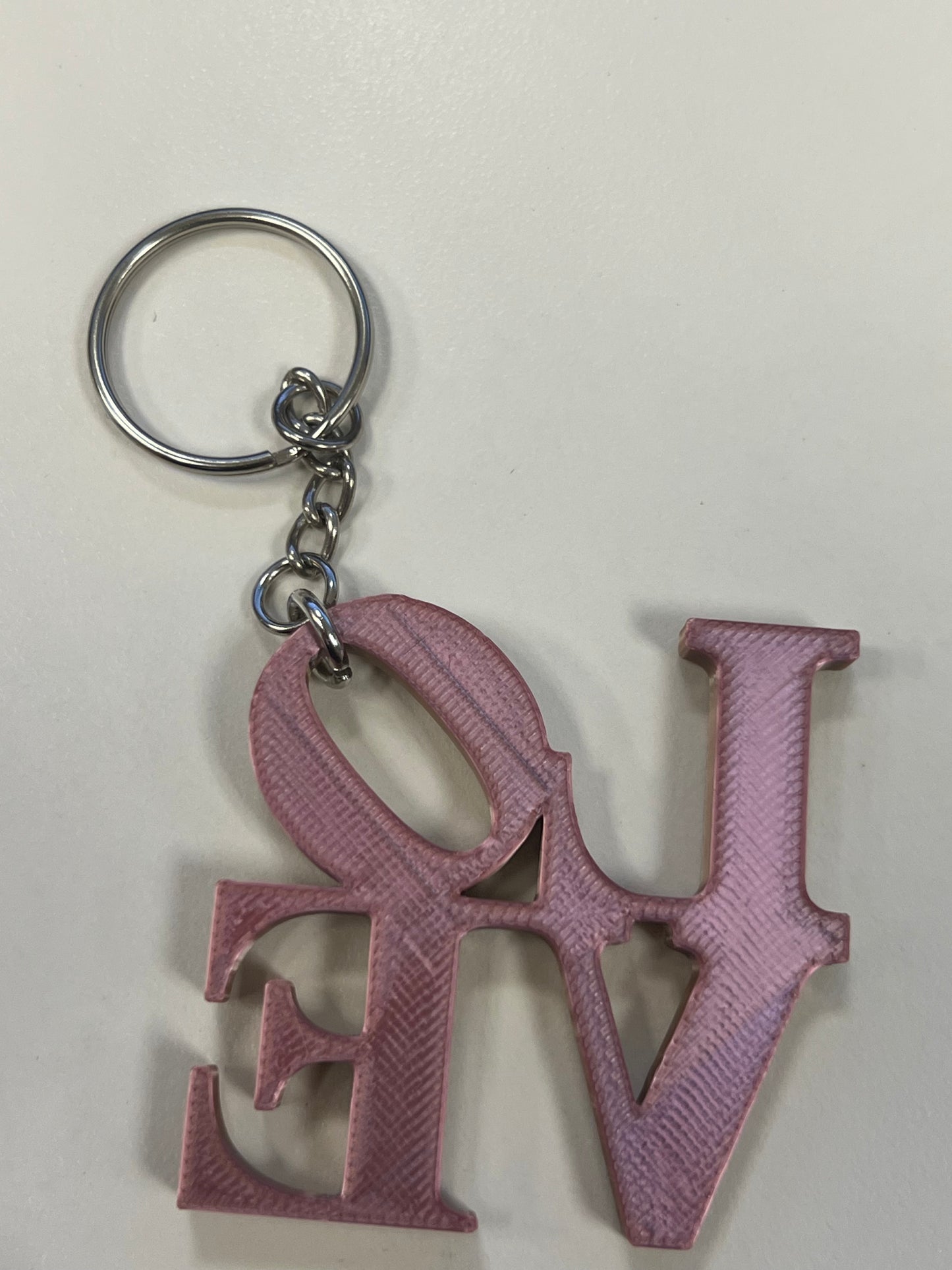 LOVE 3D Printed Keychain
