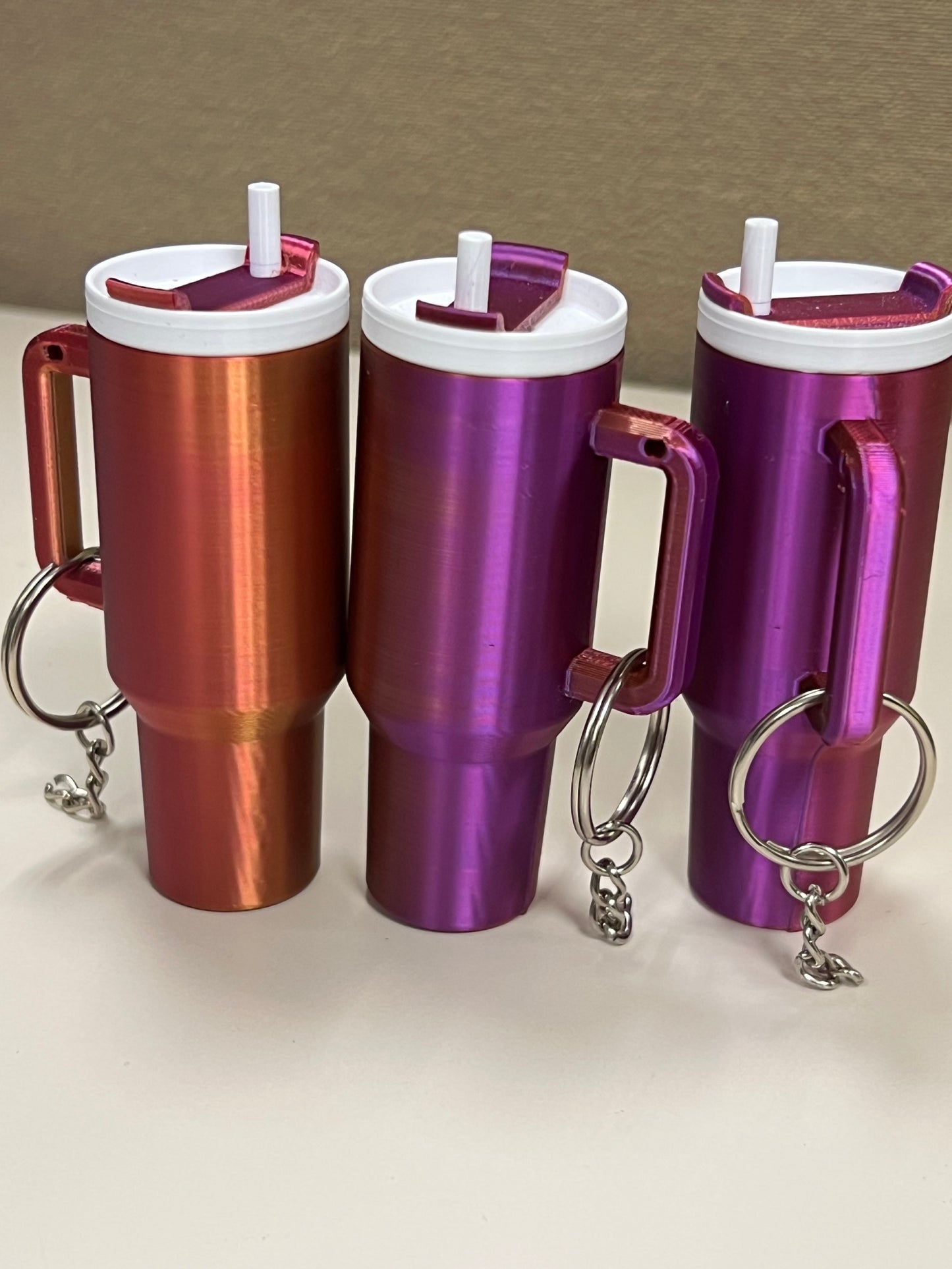 Mini Tumbler Chapstick Holder Keychain