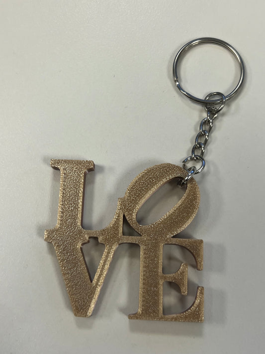 LOVE 3D Printed Keychain