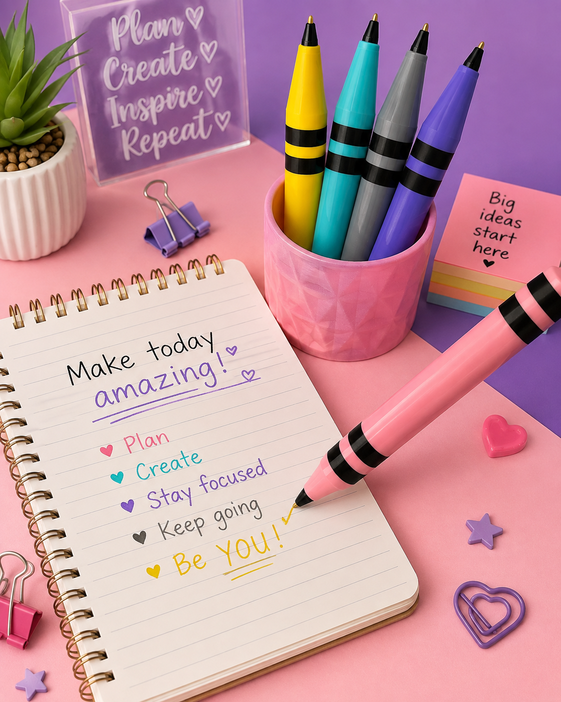 Crayon-Inspired Writing Pen