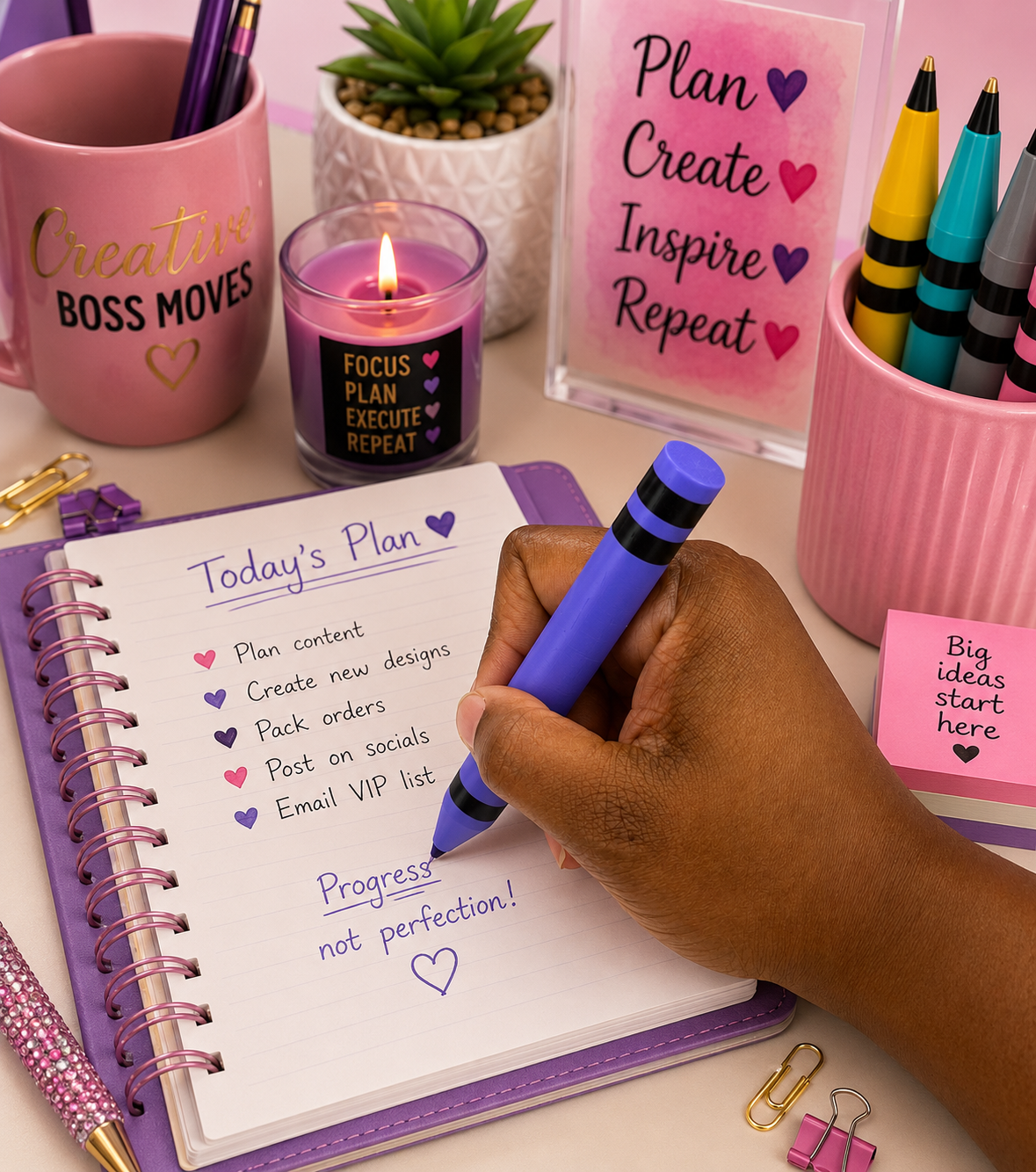 Crayon-Inspired Writing Pen