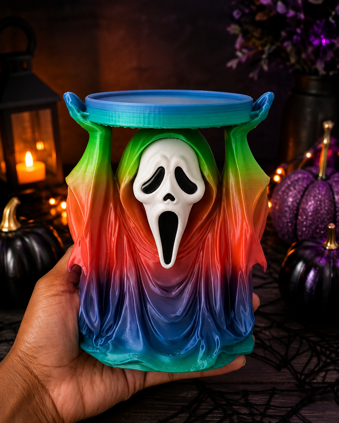 Ghost 3D Printed Candle Holder