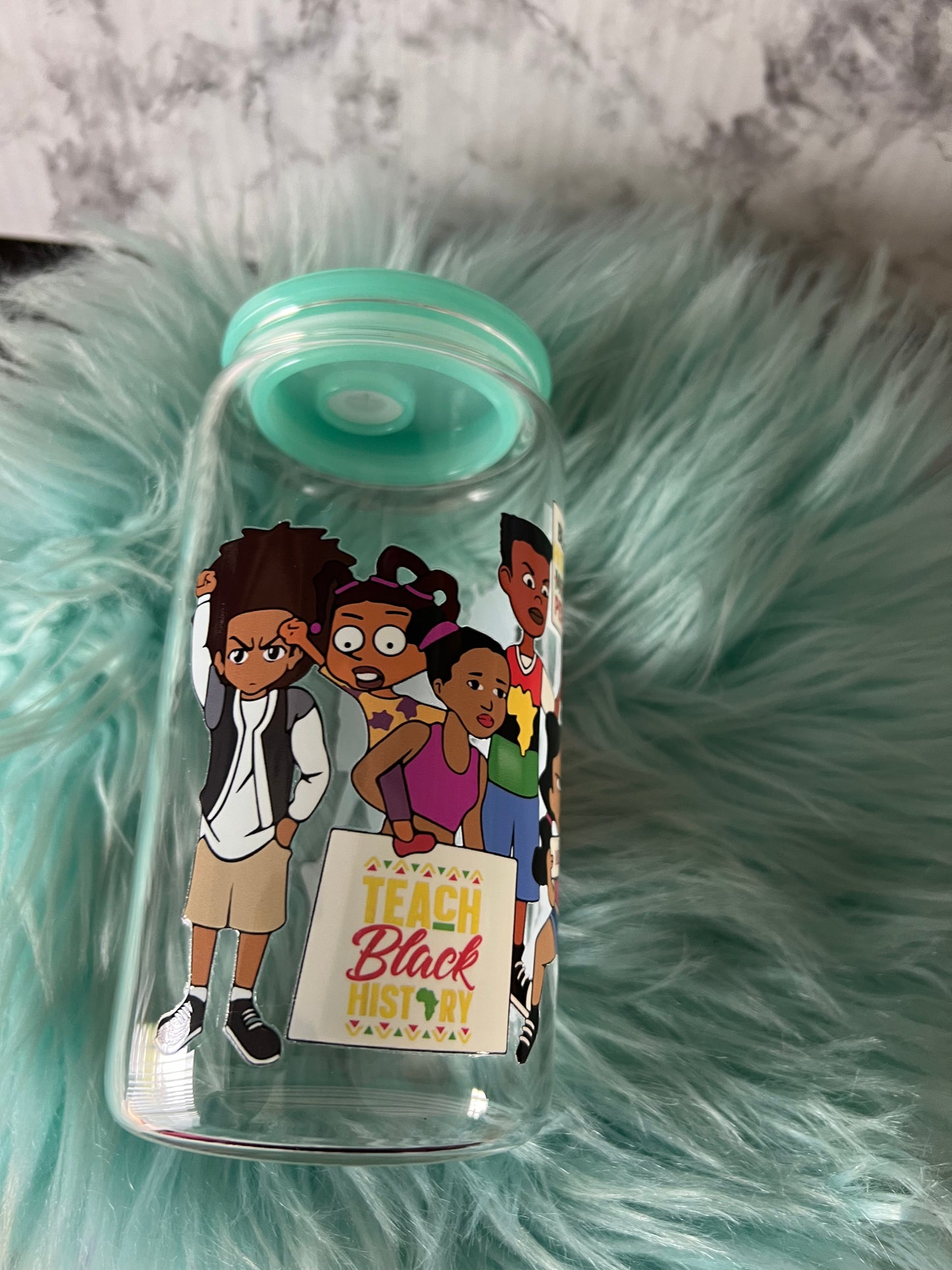 Black History Month Glass Tumbler