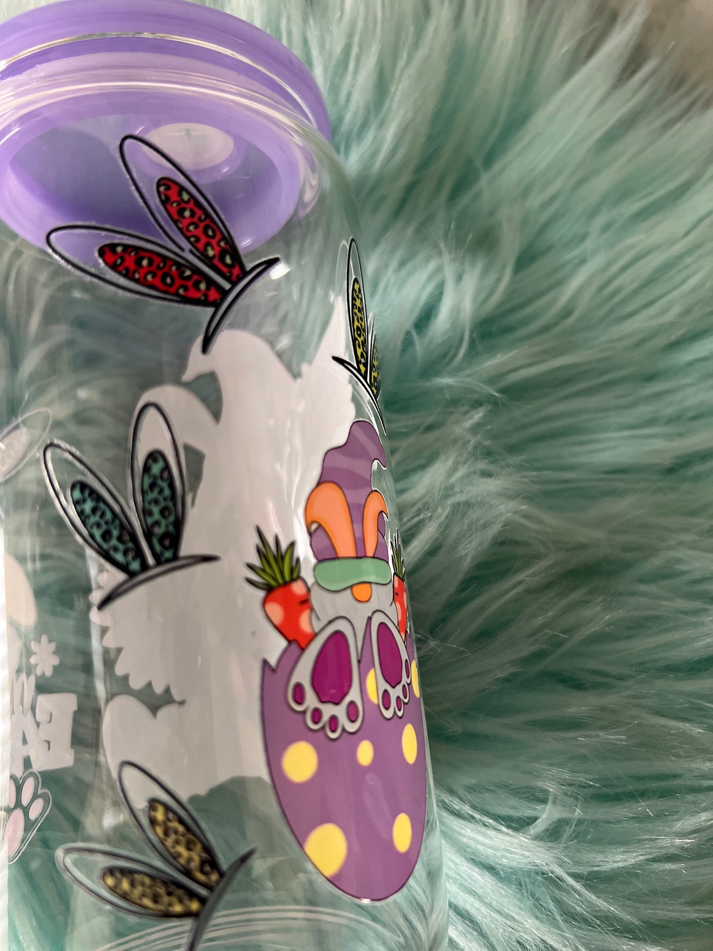 Easter Gnome Glass Tumbler