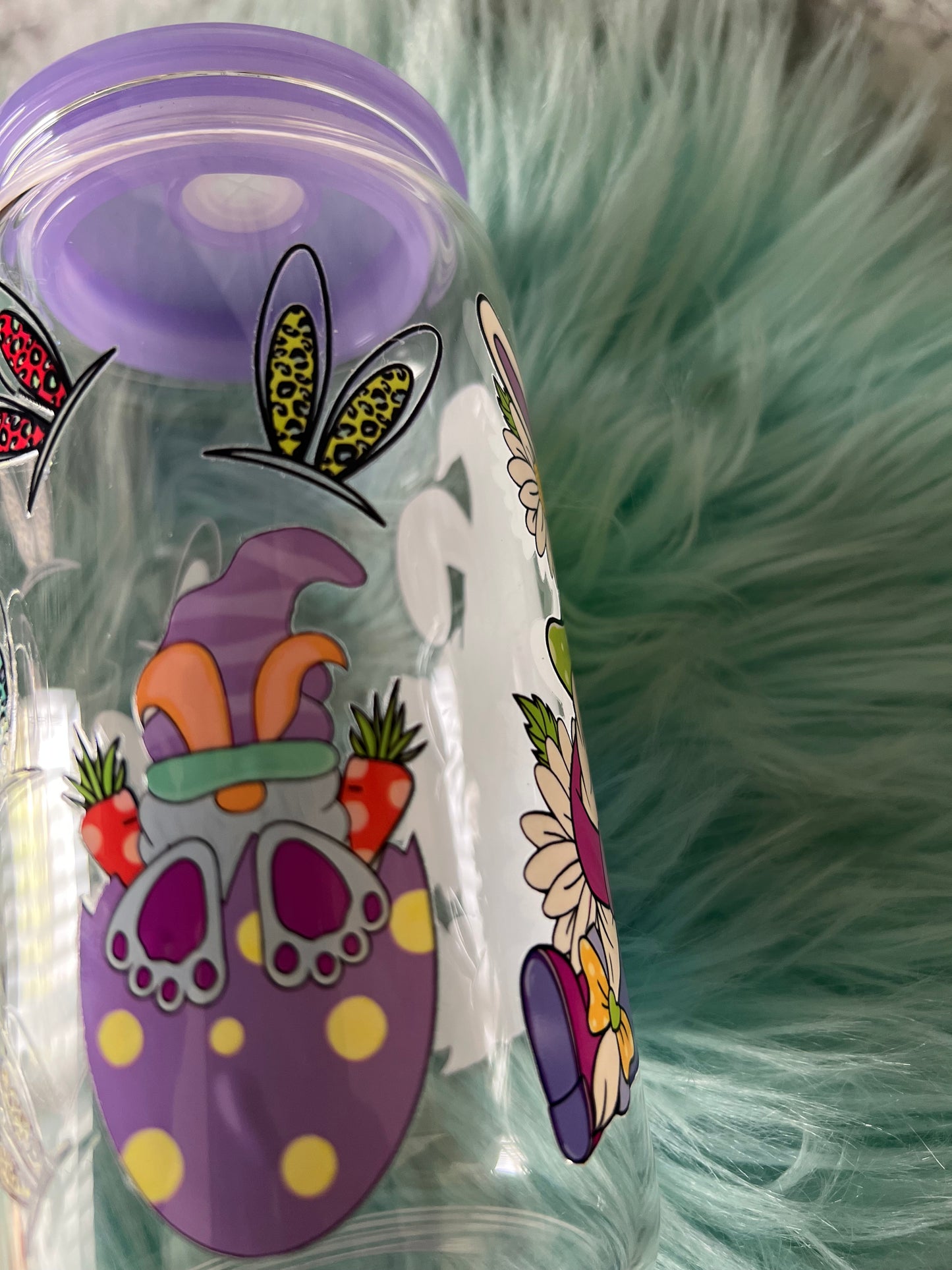 Easter Gnome Glass Tumbler