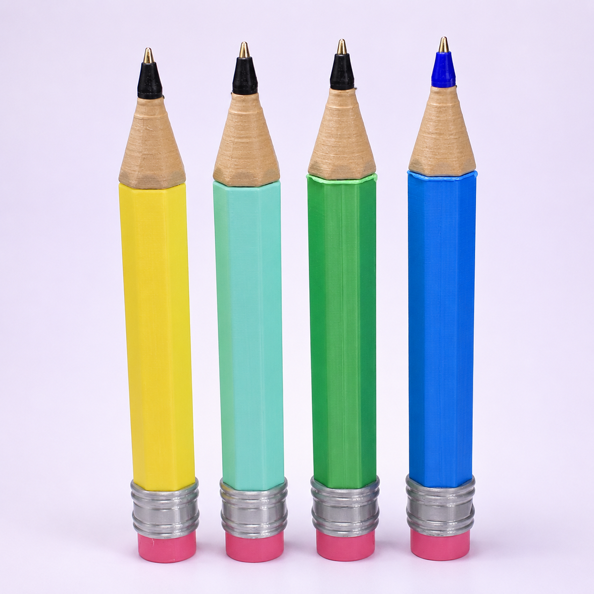 Jumbo Pencil Pen with Cap | 3D Printed