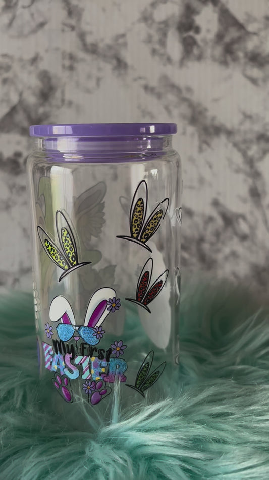 Easter Gnome Glass Tumbler