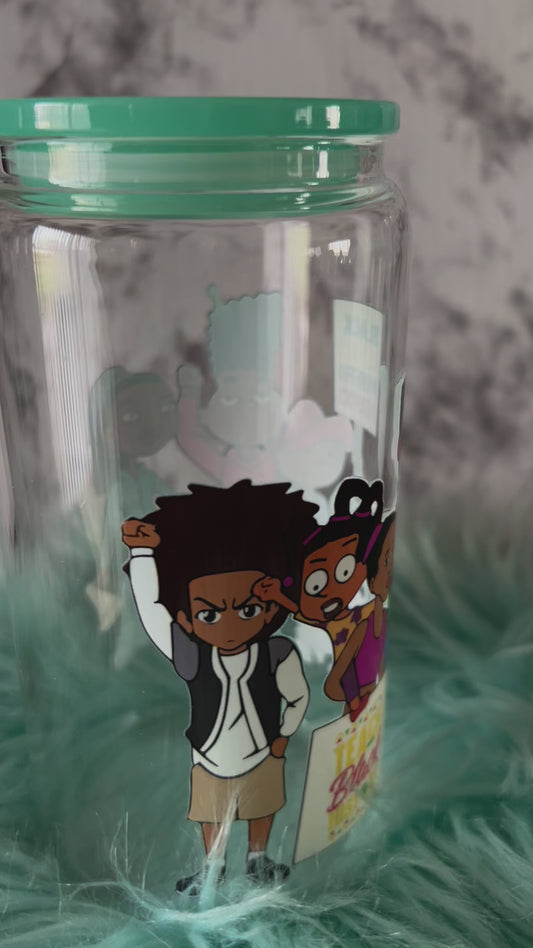 Black History Month Glass Tumbler